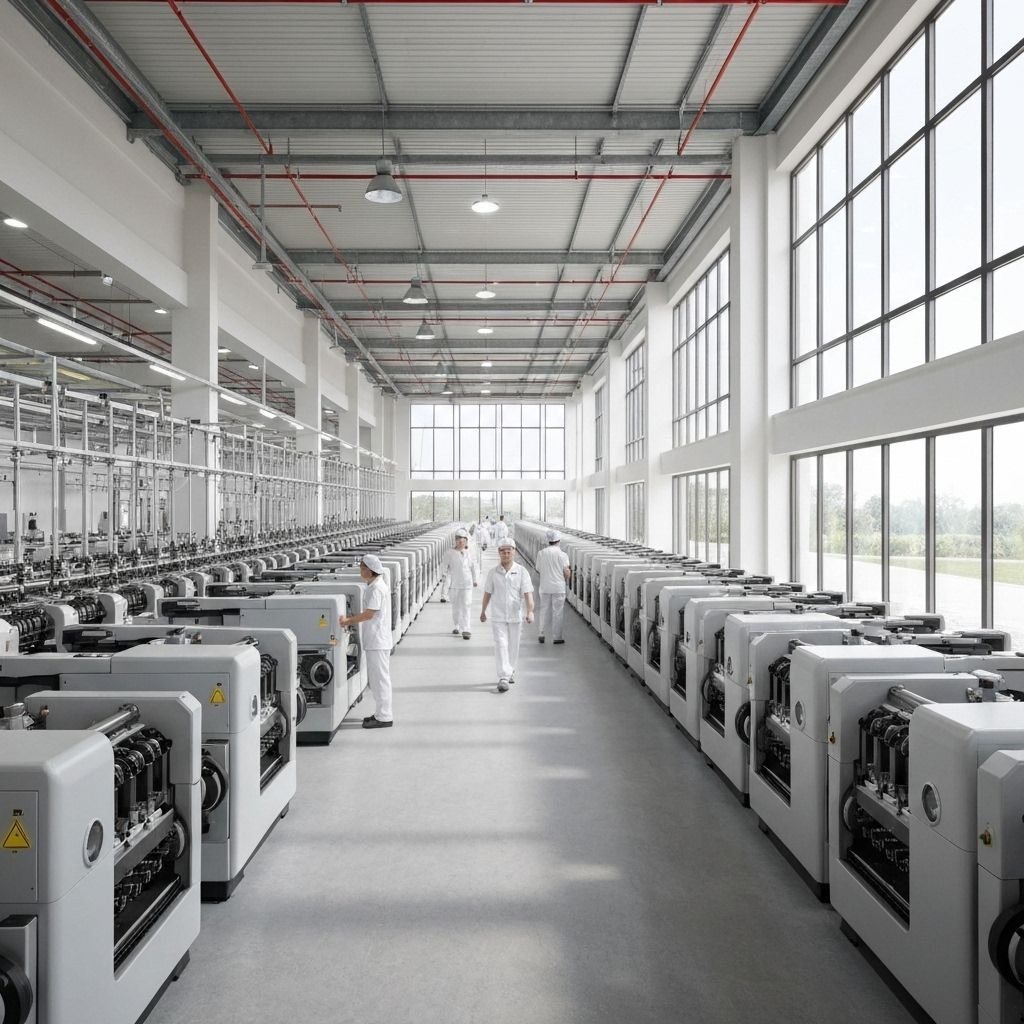 Produkcja przędzy akrylowej